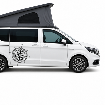 Kompass & Anker – Camper Aufkleber