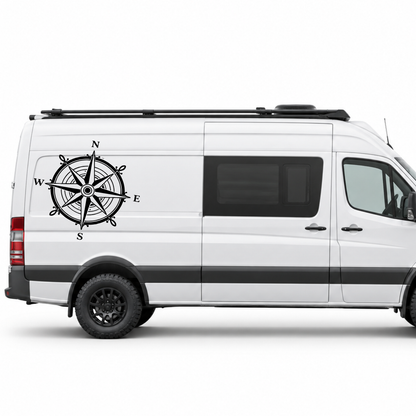 Klassische Windrose Aufkleber für Wohnmobil, Wohnwagen & Camper