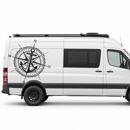 Kompass & Anker – Camper Aufkleber