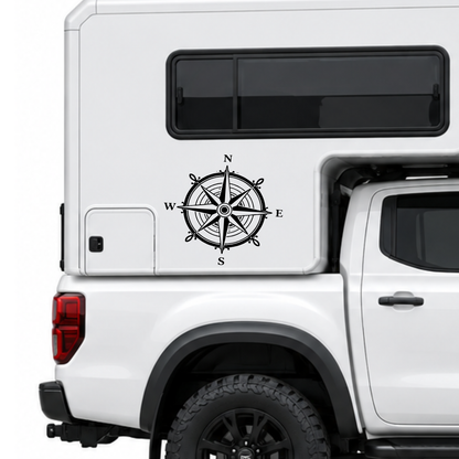 Klassische Windrose Aufkleber für Wohnmobil, Wohnwagen & Camper