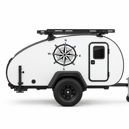 Klassische Windrose Aufkleber für Wohnmobil, Wohnwagen & Camper