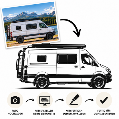 Dein Fahrzeug als Aufkleber – individuelle Fahrzeugsilhouette nach Foto aus ORACAL® Folie